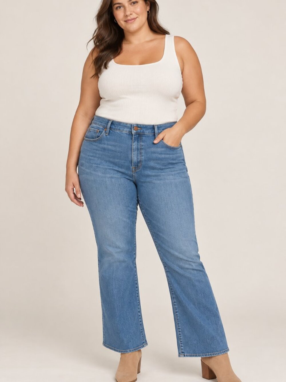 Madewell Cali Demi-Boot Jeans Women’s Plus Size 35 Medium Wash Bootcut